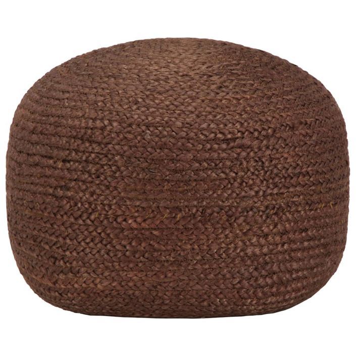 Pouf fait à la main Marron 40 x 45 cm Jute - Photo n°1