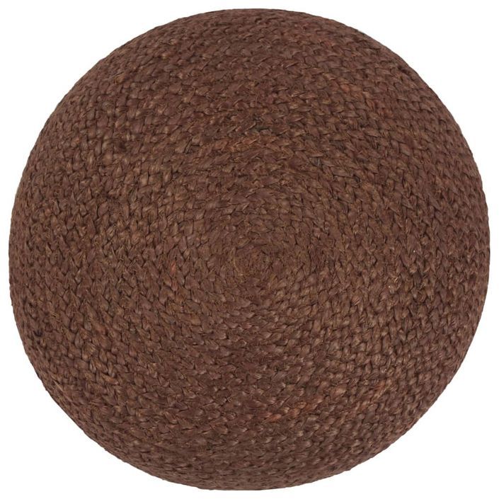 Pouf fait à la main Marron 40 x 45 cm Jute - Photo n°3