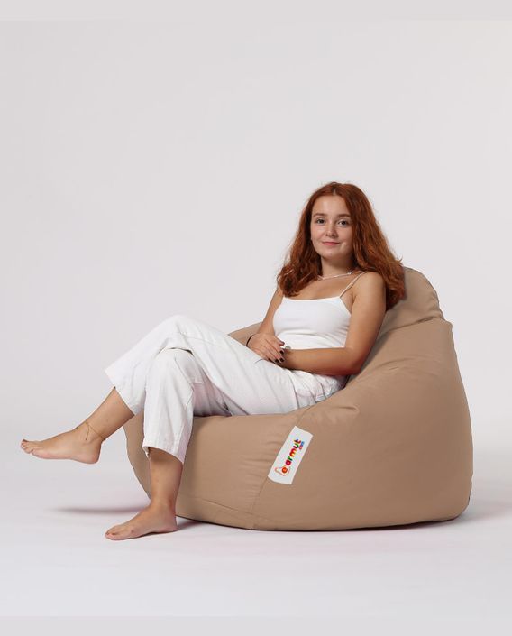 Pouf poire beige Premium XXL - Photo n°9