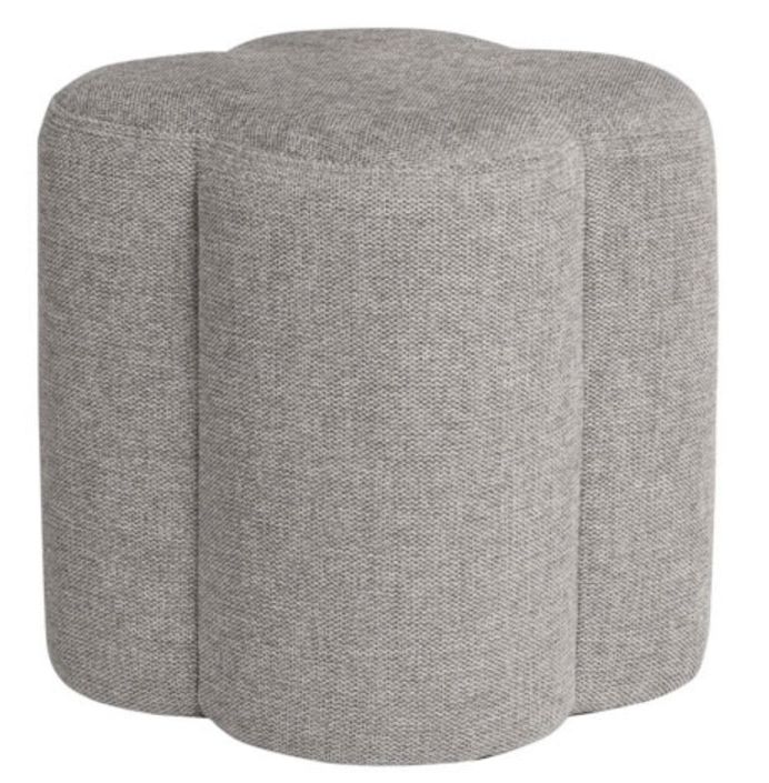 Pouf rond en tissu Kuba - Photo n°1