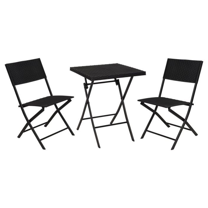 ProGarden Ensemble de bistro de jardin 3 pcs motif de l'osier - Photo n°1