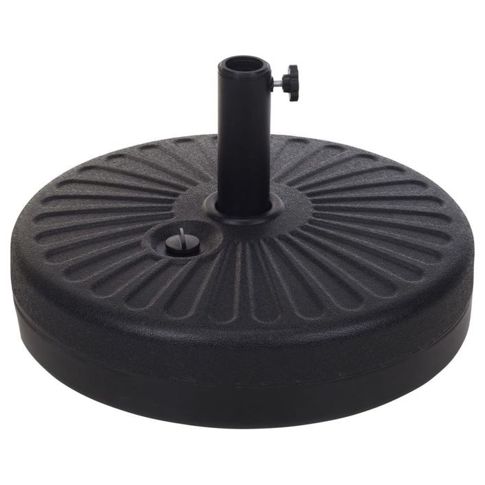 ProGarden Socle de parasol 22 L 51 cm Noir - Photo n°1