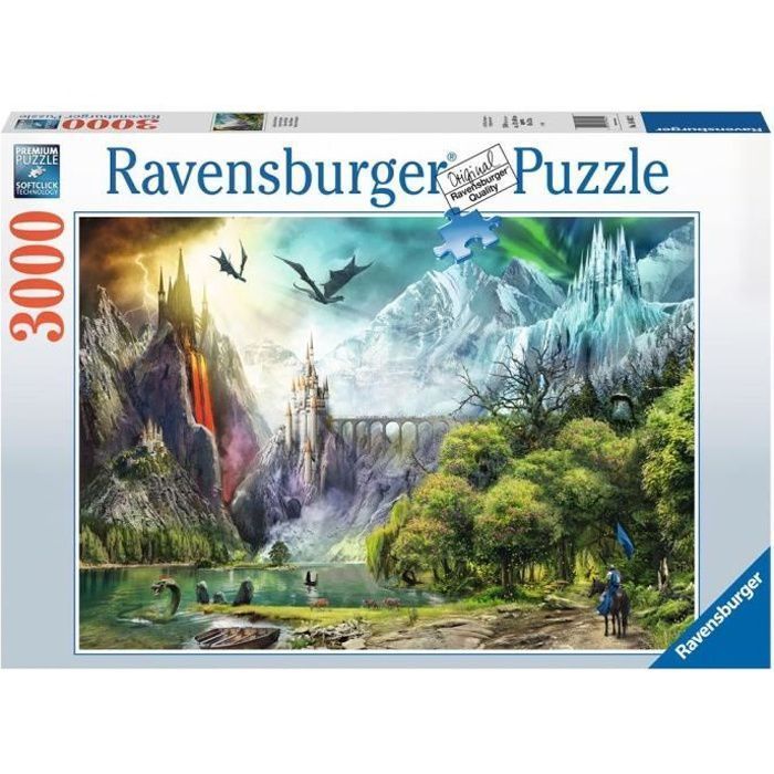 Puzzle 3000 p - Regne des dragons - Photo n°1