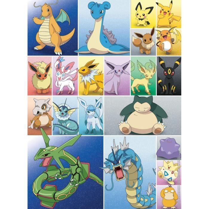 Puzzle Pokémon 2x 500 pieces - Collection de Pokémon - A partir de 12 ans - Ravensburger - Photo n°3