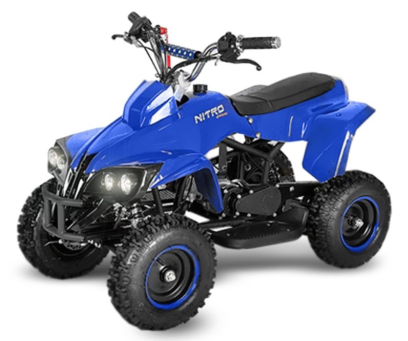 Quad 49cc Anaconda e-start 6" bleu | LesTendances.fr