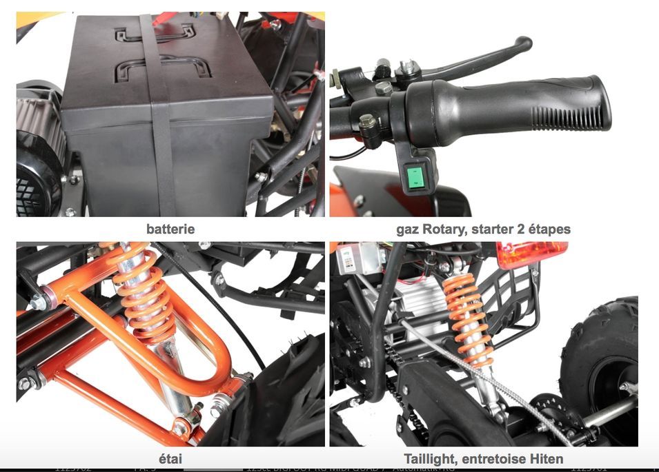 Quad électrique ado Speedy 1000W 48V 8