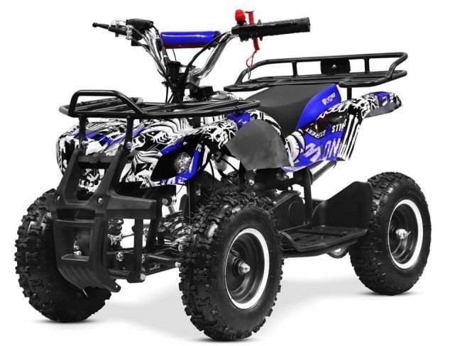 Quad enfant 49cc graffiti bleu 6