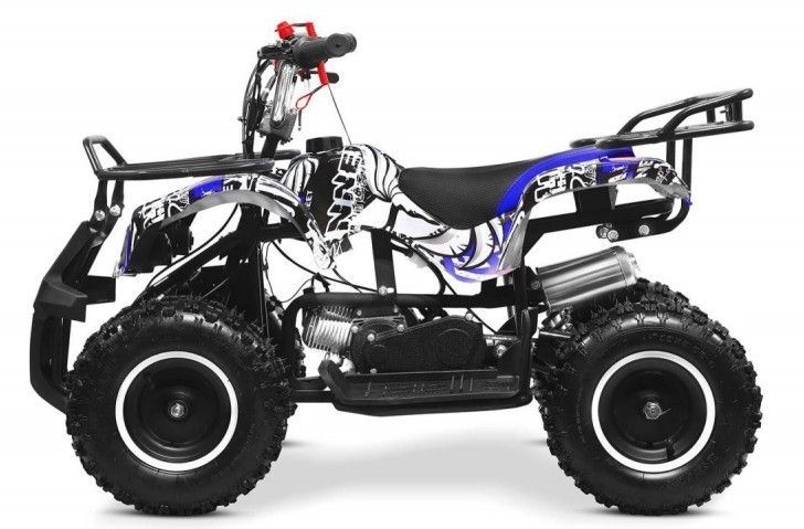 Quad enfant 49cc graffiti bleu 6