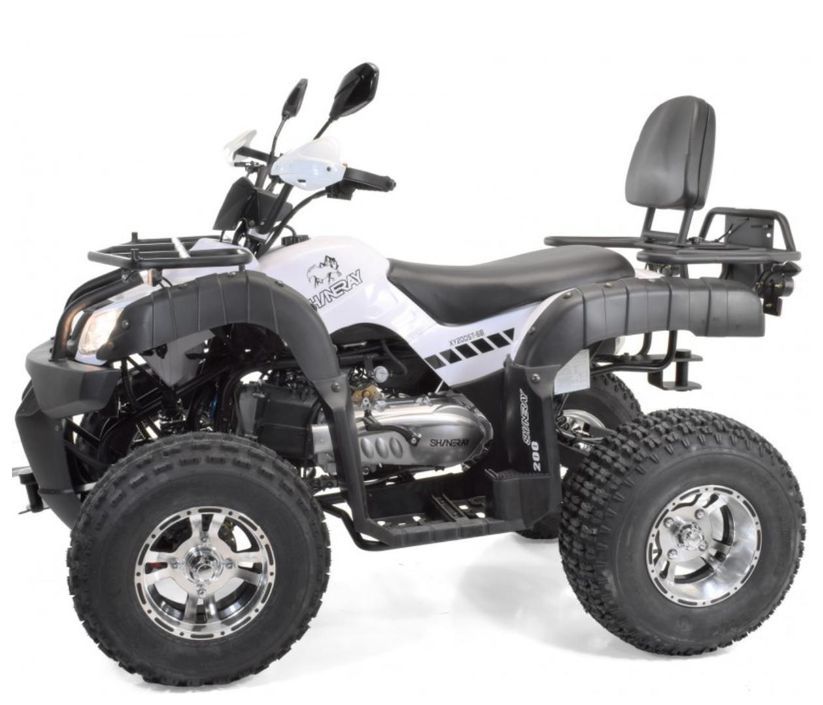 Quad Homologué Shineray XY200 ST6A Blanc Jantes alu - Photo n°7