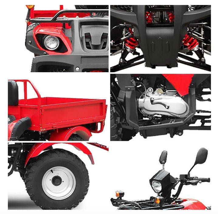 Quad Jinling Dumper 200cc avec benne bleu - Photo n°3