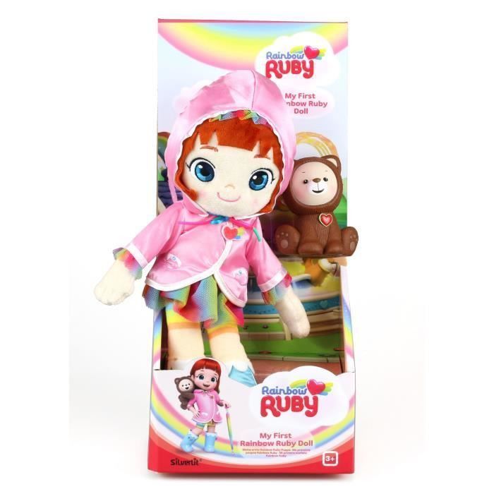 RAINBOW RUBY Poupée Ruby 30 cm en tissu avec figurine Choco - 89038 - 3 ans et + - Photo n°4