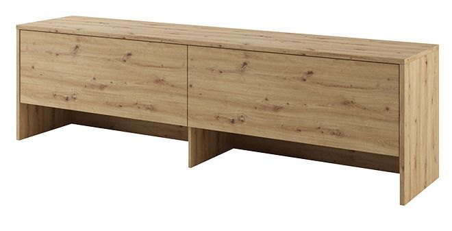 Rangement pour lit escamotable horizontal 140 chêne artisan Noby 211 cm - Photo n°1