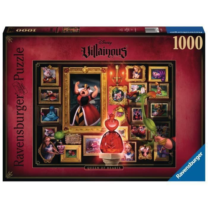 RAVENSBURGER - Puzzle 1000 pieces La Reine de coeur (Collection Disney Villainous) - Photo n°2