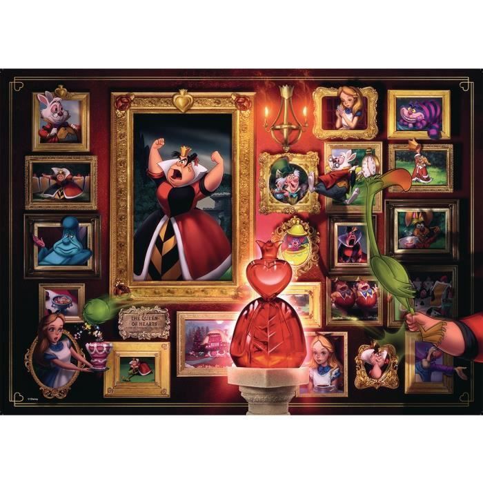 RAVENSBURGER - Puzzle 1000 pieces La Reine de coeur (Collection Disney Villainous) - Photo n°3