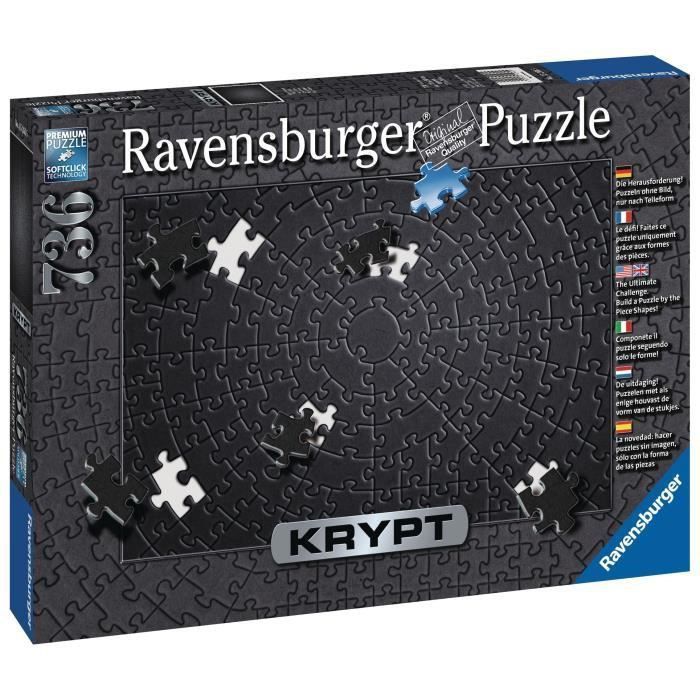 RAVENSBURGER - Puzzle 736 pieces Krypt Black - Photo n°1