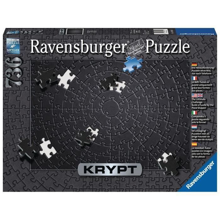 RAVENSBURGER - Puzzle 736 pieces Krypt Black - Photo n°2