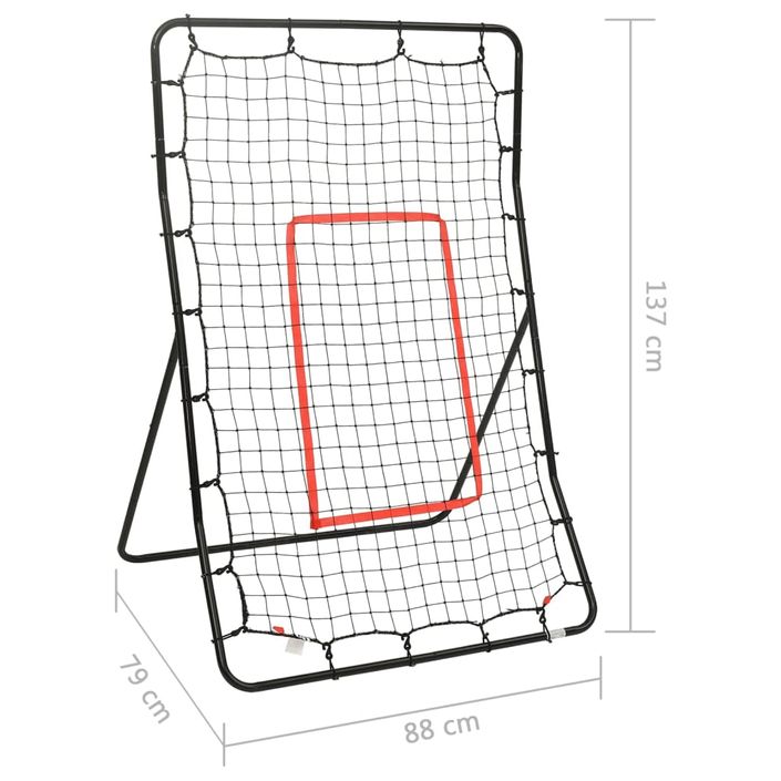 Rebondisseur de softball 88x79x137 cm Acier - Photo n°9