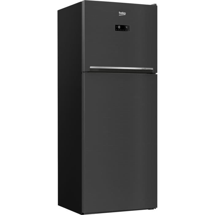 Réfrigérateur combiné BEKO RDNT470E30ZXBRN - Double porte - 422 litres - L76cm - Noir - Photo n°2