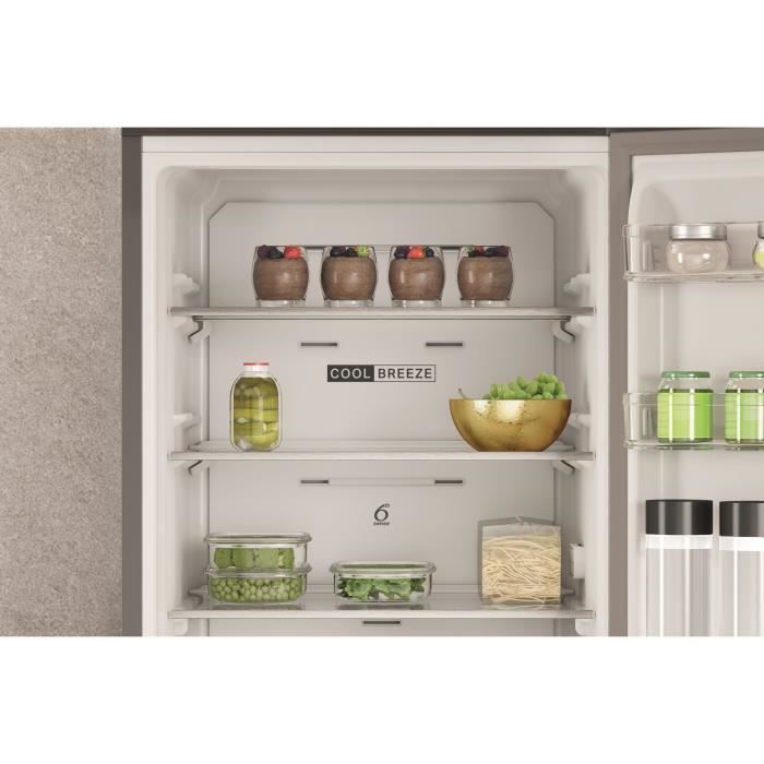 Réfrigérateur congélateur bas WHIRLPOOL - W7X81IOX - 335 L (231 + 104) - L59,6cmXH191,2cm -INOX - Photo n°5
