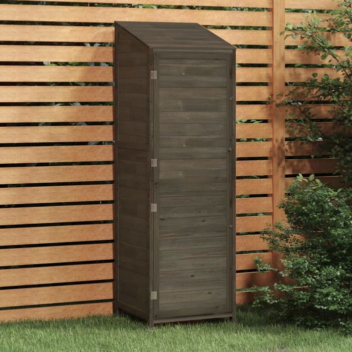 Remise de jardin Anthracite 55x52x174,5 cm Bois de sapin solide - Photo n°1