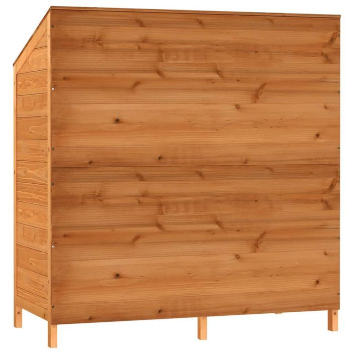 Remise de jardin Marron 102x52x112 cm Bois de sapin solide - Photo n°6