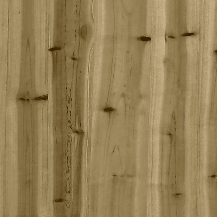 Repose-pied de jardin 62x63,5x32 cm bois de pin imprégné - Photo n°9