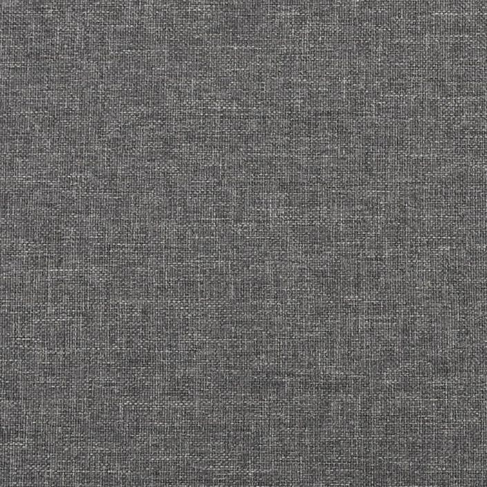 Repose-pied Gris clair 60x60x36 cm Tissu - Photo n°5