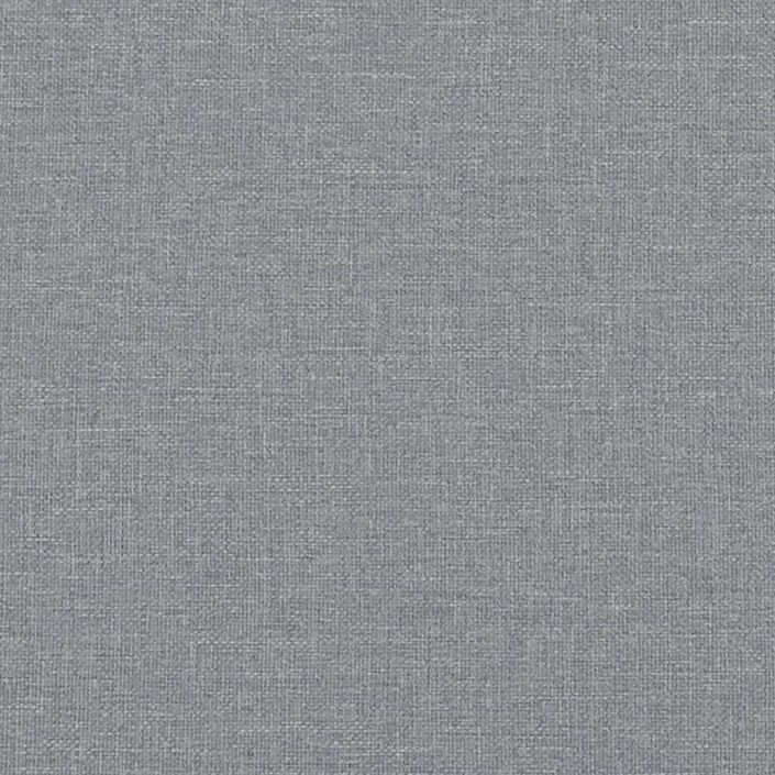 Repose-pied gris clair 77x55x31 cm tissu - Photo n°7