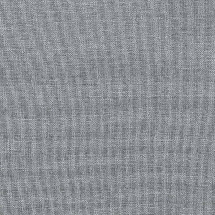 Repose-pied gris clair 77x55x31 cm tissu - Photo n°7