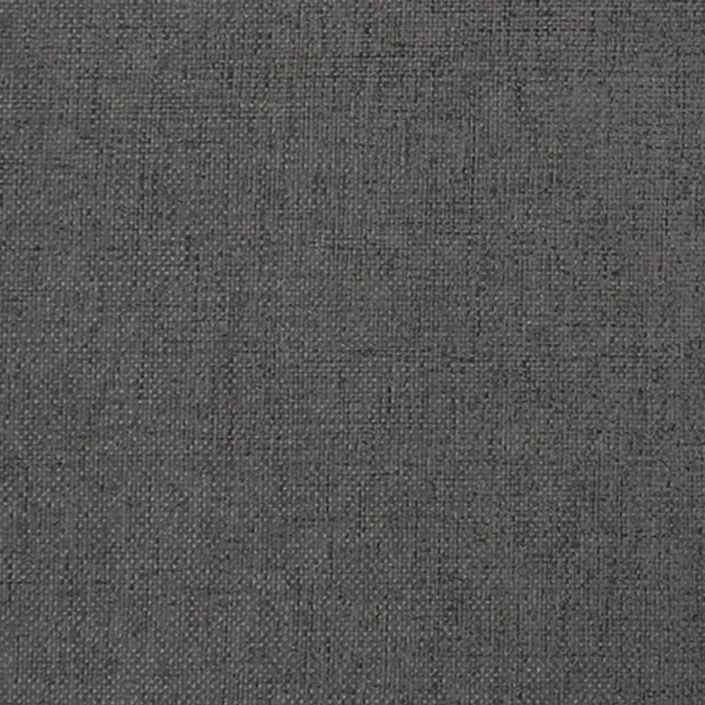 Repose-pied Gris foncé 45x29,5x35 cm Tissu et similicuir - Photo n°5