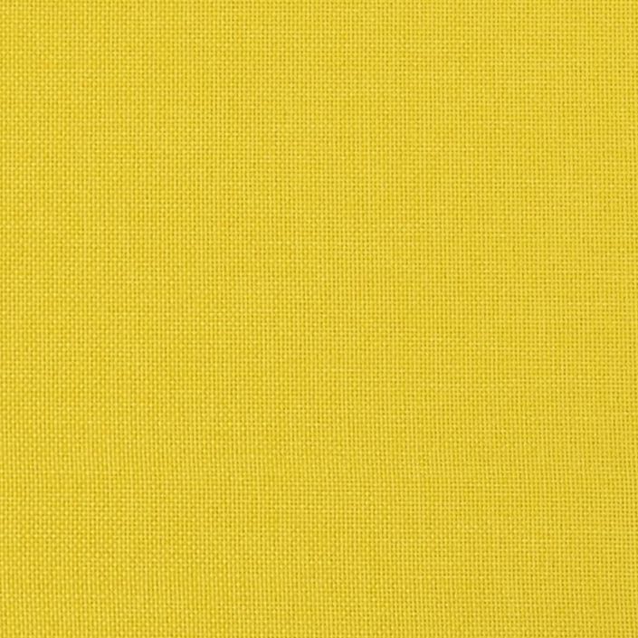 Repose-pied Jaune clair 60x50x41 cm Tissu - Photo n°6