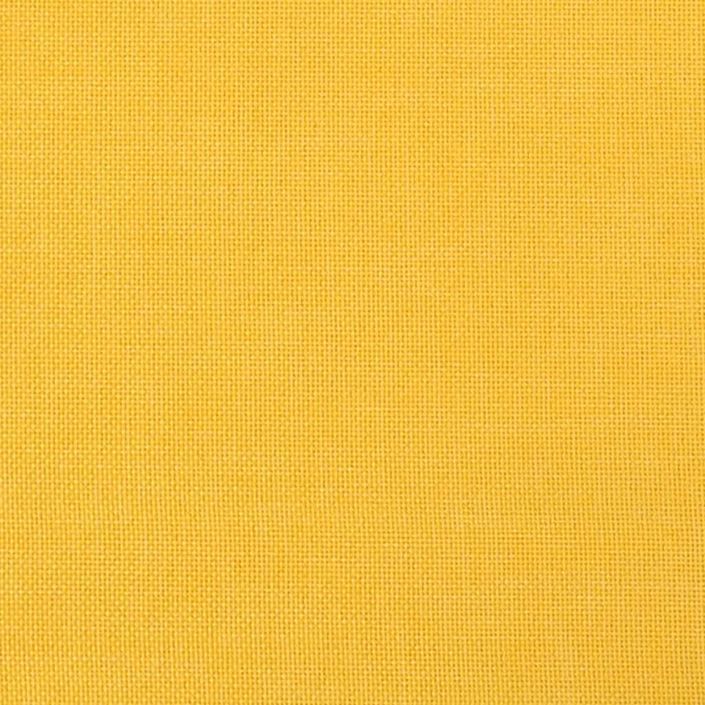 Repose-pied Jaune moutarde 45x29,5x35 cm Tissu - Photo n°5