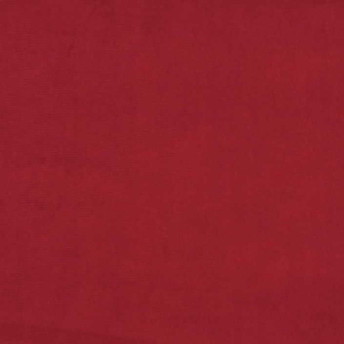 Repose-pied Rouge bordeaux 45x29,5x35 cm Velours - Photo n°5