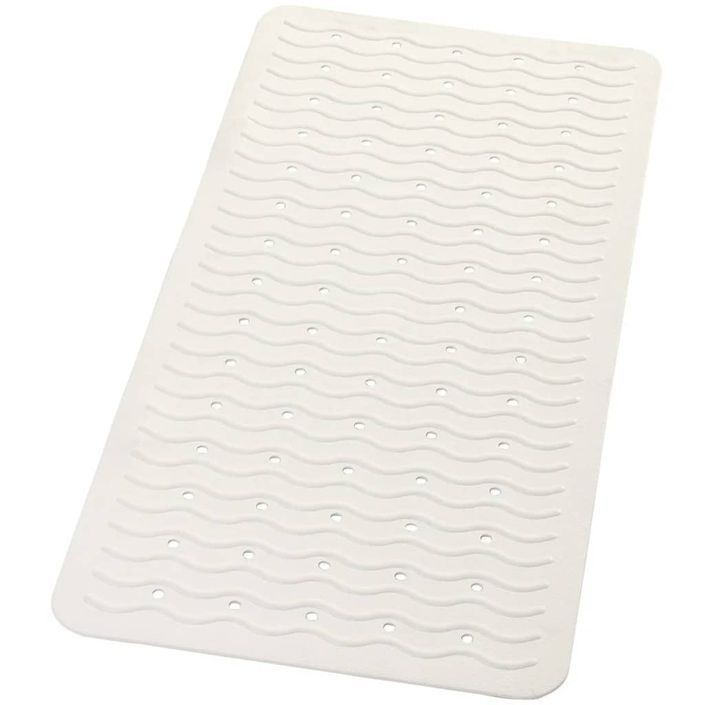 RIDDER Tapis de bain antidérapant Playa 80 x 38 cm Blanc 68301 - Photo n°1