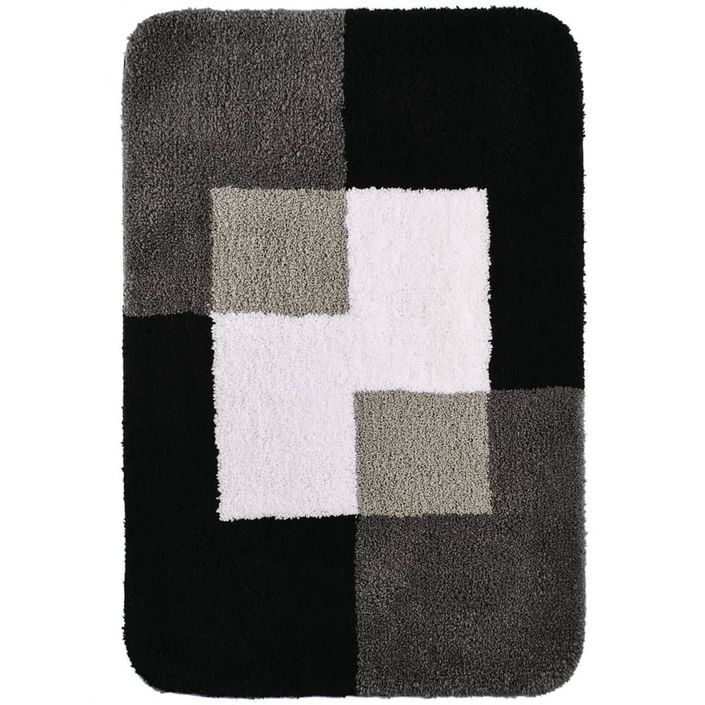 RIDDER Tapis de salle de bains Coins 60 x 90 cm Gris 7103307 - Photo n°1