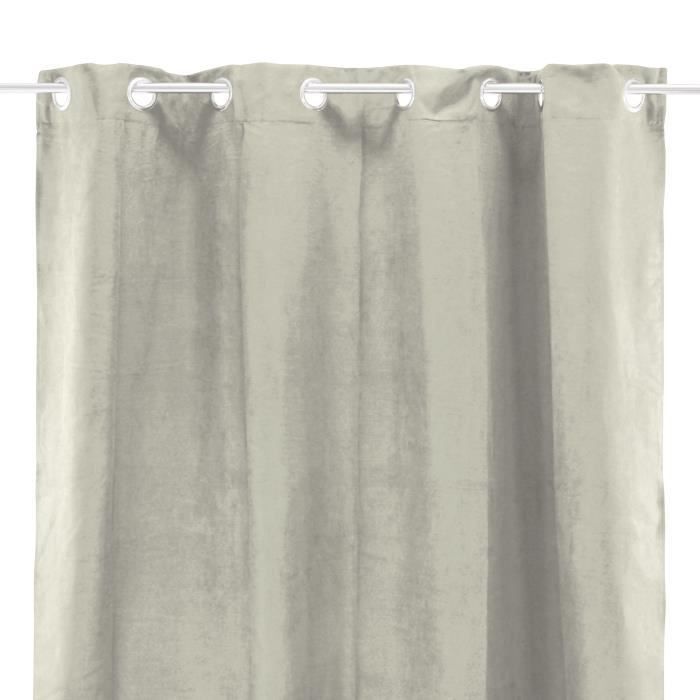 Rideau sueden 100% Polyester - Beige clair - 140x250 cm - Photo n°4