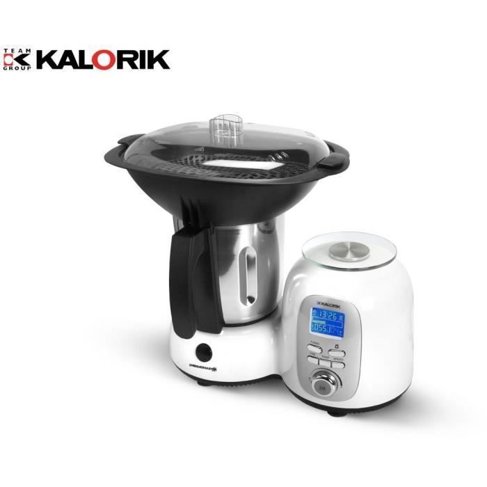 Robot de cuisine intelligent KALORIK TKG HA 1020 - Blanc - 1500 W - Bol acier inoxydable 2 L - 10 vitesses - Minuteur - Photo n°5