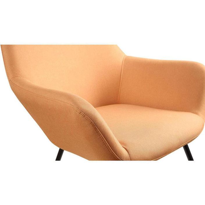 Rocking chair tissu orange Nartha - Photo n°3