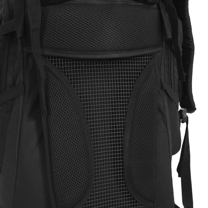 Sac à dos de randonnée noir 60 L tissu oxford - Photo n°4