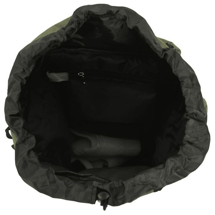 Sac à dos de randonnée vert armée 60 L tissu oxford - Photo n°7