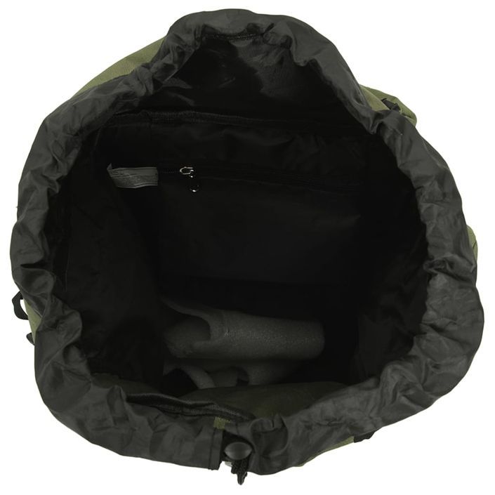 Sac à dos de randonnée vert armée 80 L tissu oxford - Photo n°7