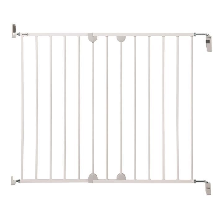 SAFETY 1ST Wall-fix extending metal, Barriere de sécurité, largeur de 62 a 102 cm, De 6 a 24 mois, blanc - Photo n°1