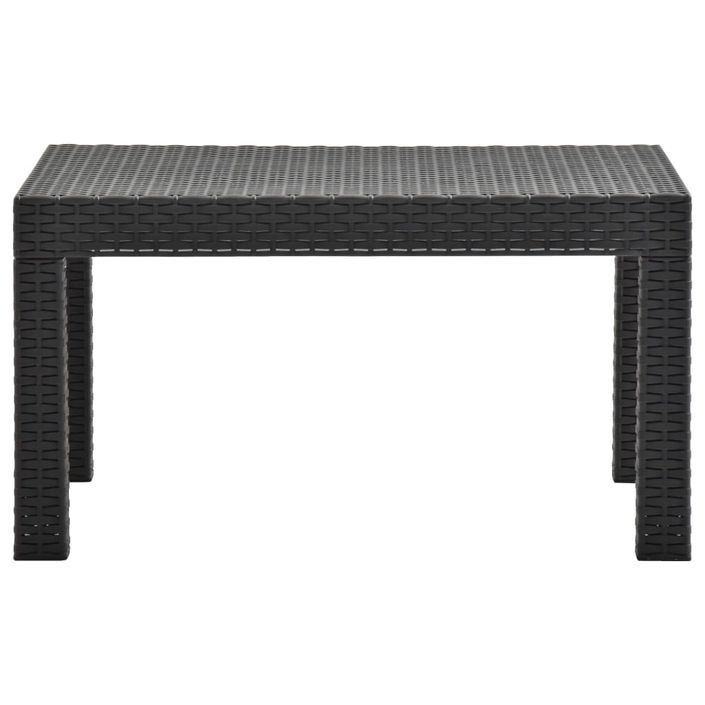 Salon de jardin 3 pcs avec coussins PP Anthracite 3 - Photo n°9