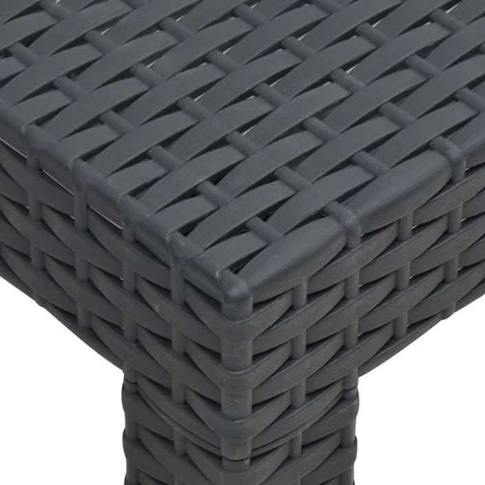 Salon de jardin 3 pcs avec coussins PP Anthracite 3 - Photo n°10