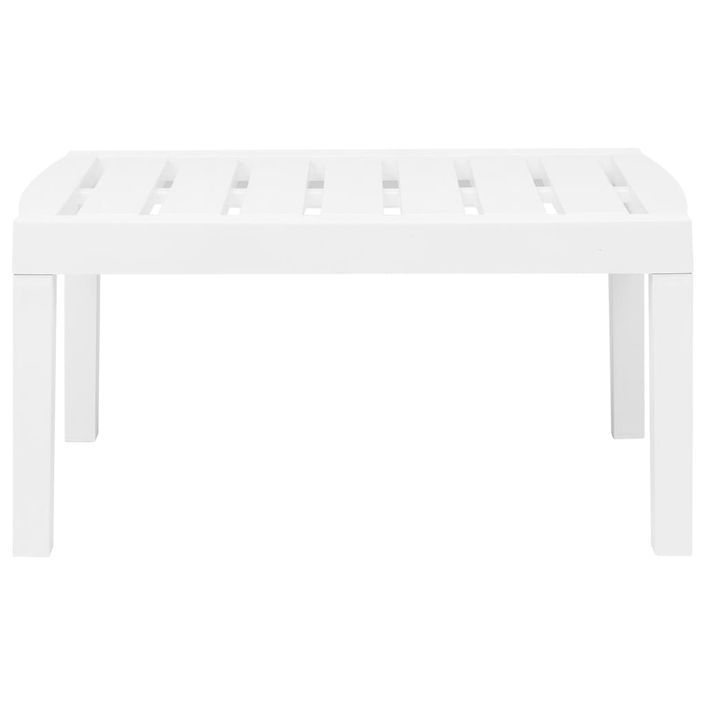 Salon de jardin 3 pcs Plastique Blanc 3 - Photo n°9