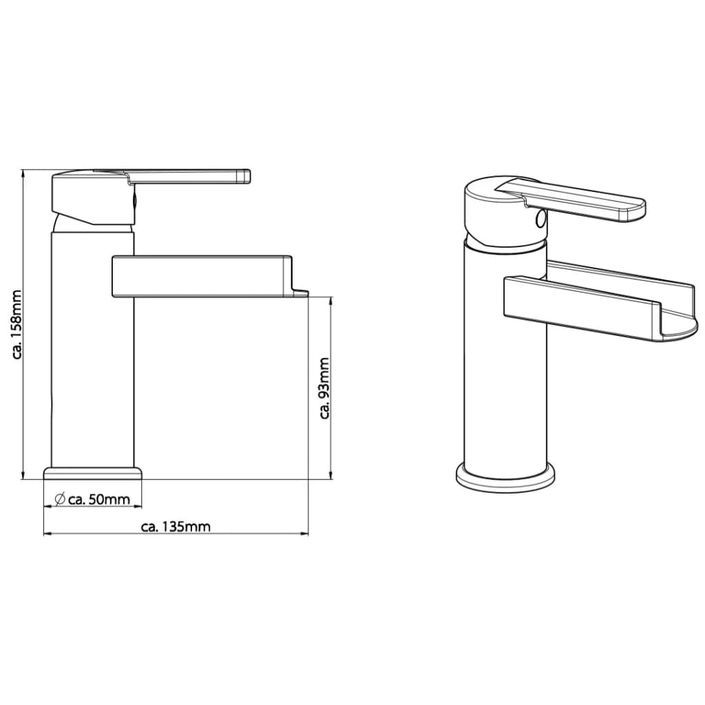 SCHÜTTE Mitigeur de lavabo avec bec verseur NIAGARA - Photo n°6