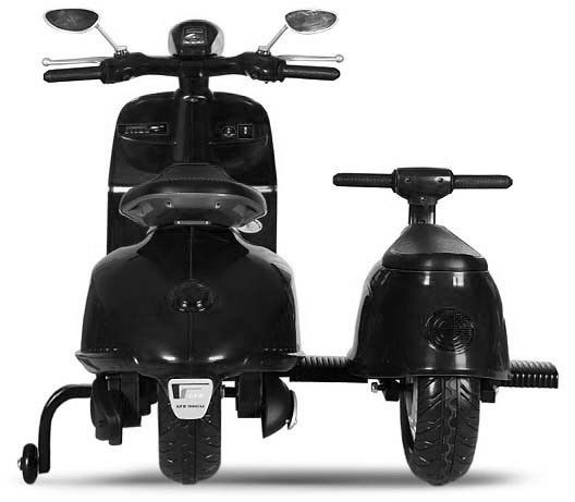Scooter électrique 2 sièges noir - Photo n°5