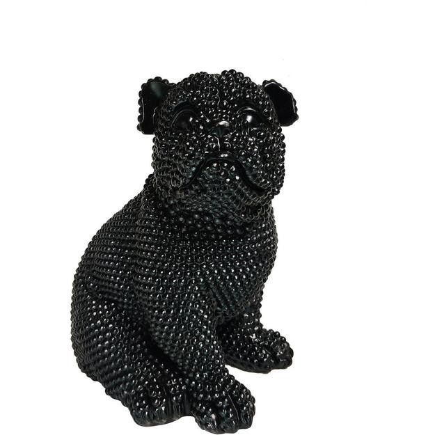 Sculpture chien polyrésine noire Zoorin - Photo n°3