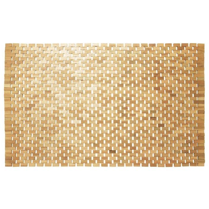 Sealskin Tapis de bain Woodblock 52x90 cm Naturel - Photo n°1