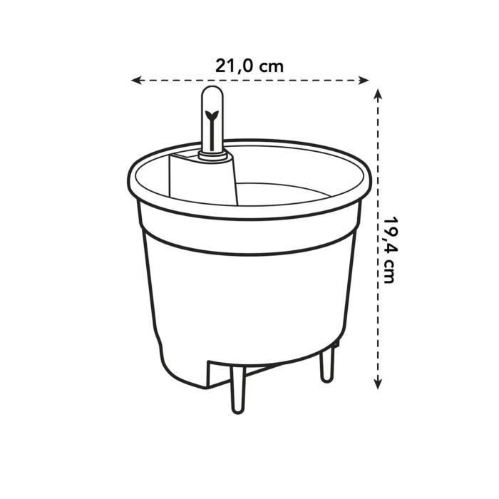 Self-watering Insert 21 living noir - Photo n°4